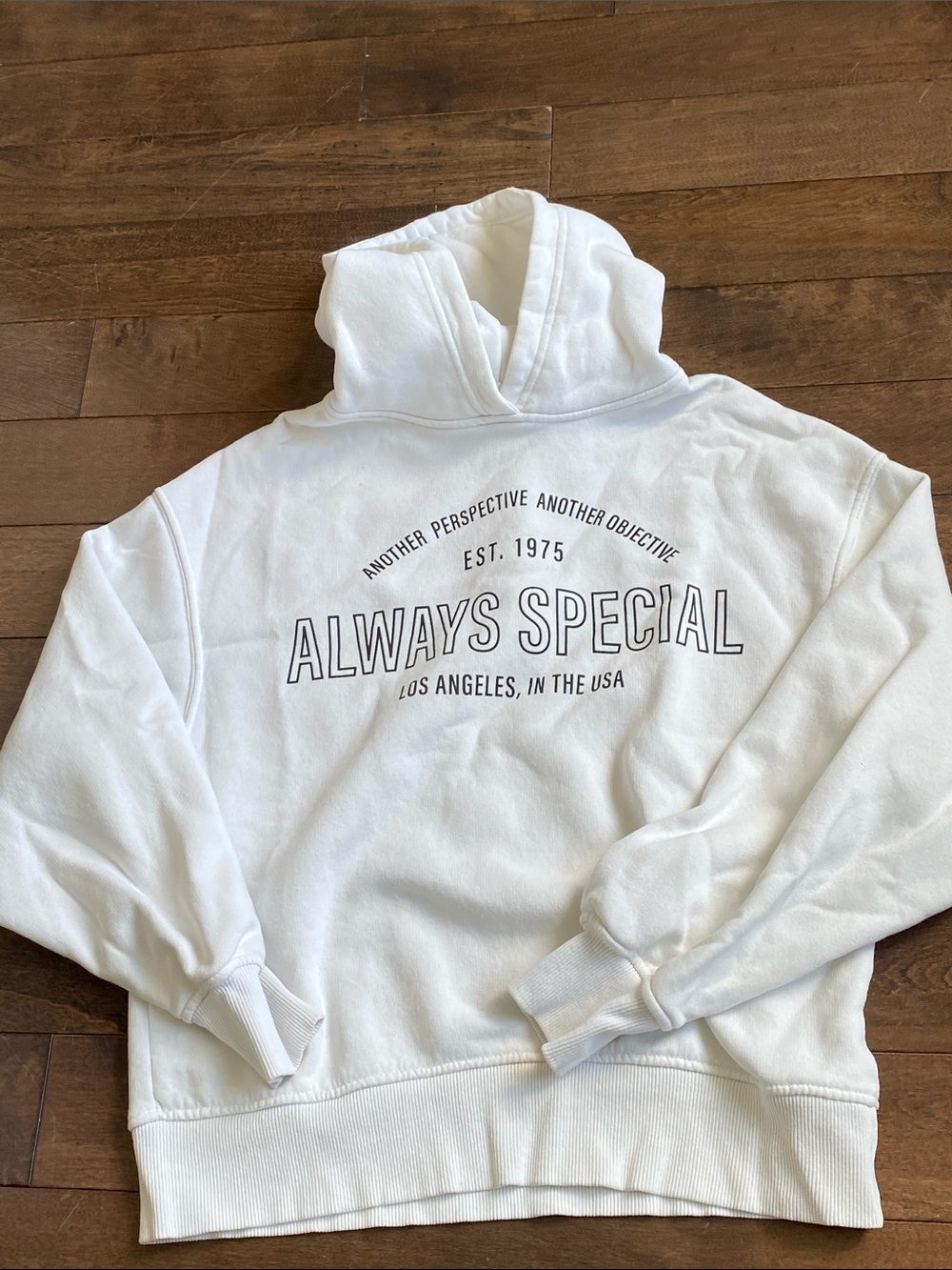 White Hoodie Sweatshirt